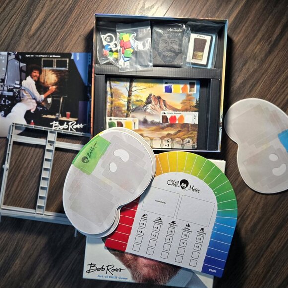 BOB ROSS, "Art of Chill" Board Game "Happy Little Trees" NEW! - Picture 6 of 7